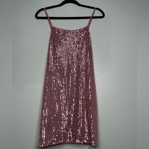Aeropostale Pink Sequin Slip Dress
